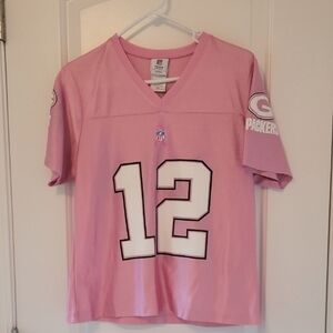 NFL Team Apparel Green Bay Packers Women's Pink Rodgers Jersey Size M